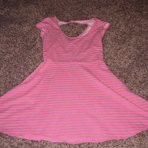 American Eagle Striped Fit and Flare Dress
